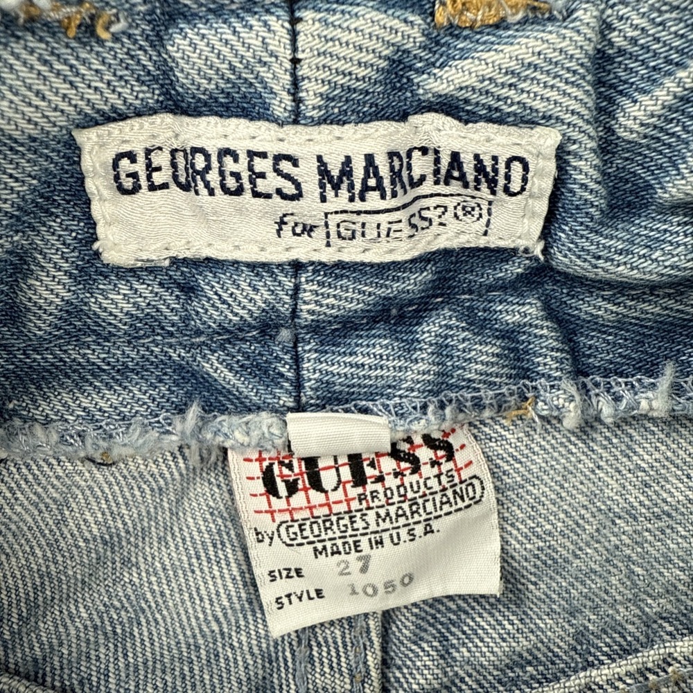 Vintage Georges Marciano For Guess Jeans Women's 27 USA Made 1980's High Waist - Picture 5 of 13